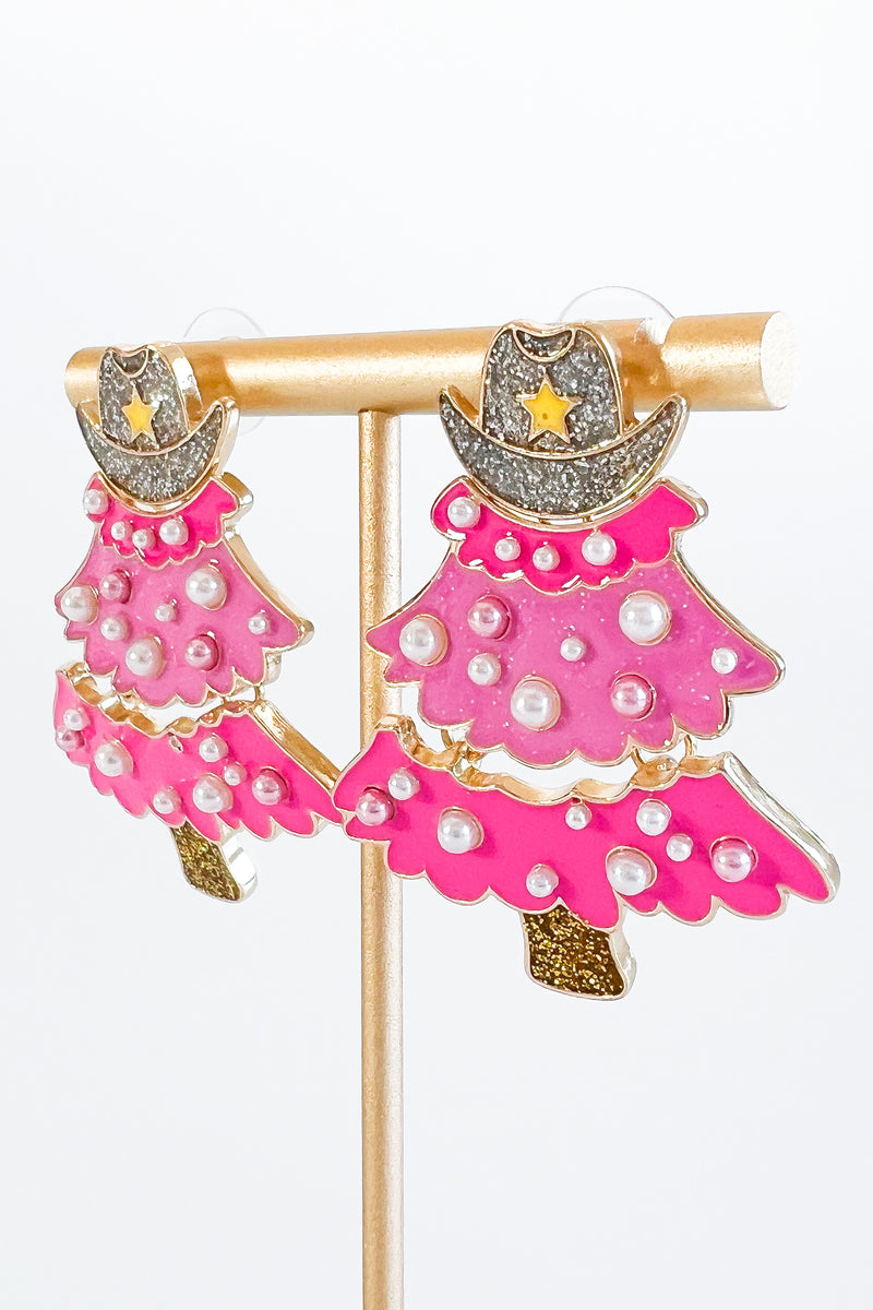 Christmas Tree & Western Hat Earrings-230 Jewelry-Golden Stella-Coastal Bloom Boutique, find the trendiest versions of the popular styles and looks Located in Indialantic, FL