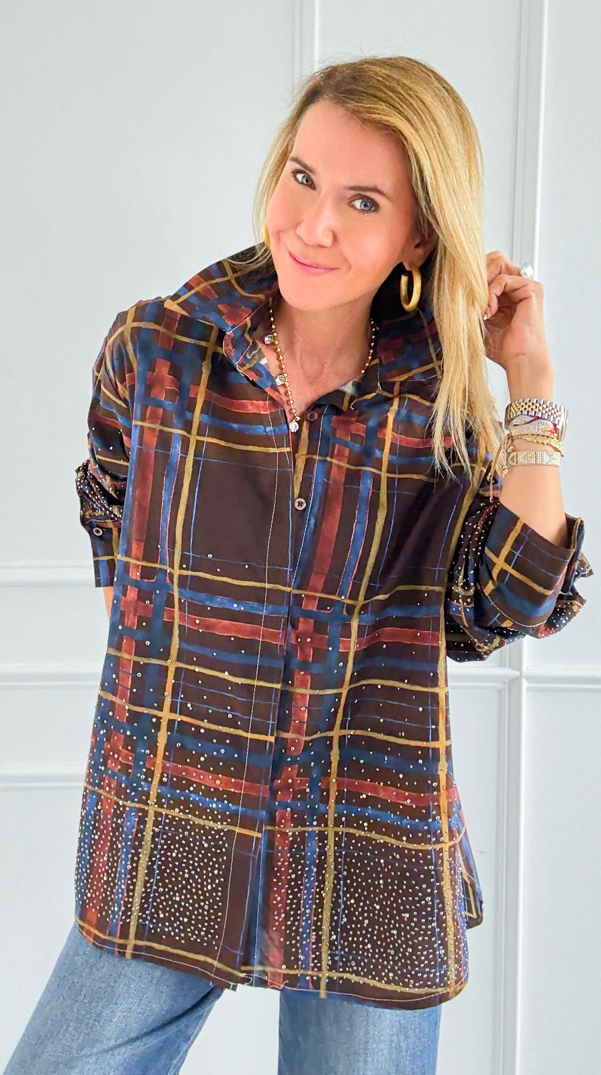 Starlight-Starbright Italian Top-110 Long Sleeve Tops-TATTOO Z-Coastal Bloom Boutique, find the trendiest versions of the popular styles and looks Located in Indialantic, FL