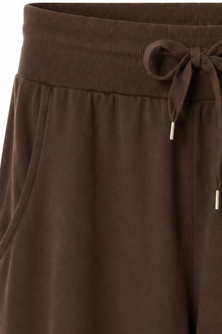 Cancelled Plans Italian Jogger Pant - Chocolate