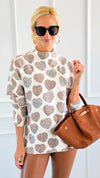 Wild Hearts Turtleneck Italian Knit Sweater-140 Sweaters-SORPRESA-Coastal Bloom Boutique, find the trendiest versions of the popular styles and looks Located in Indialantic, FL