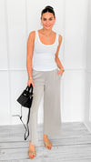 Soft Stretch Wide Leg Pants-170 Bottoms-Charlotte Avery-Coastal Bloom Boutique, find the trendiest versions of the popular styles and looks Located in Indialantic, FL