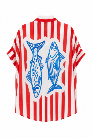 Dockside Catch Italian Button Top