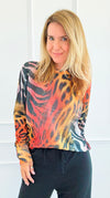 Untamed Allure Italian St Tropez Sweater-140 Sweaters-SORPRESA-Coastal Bloom Boutique, find the trendiest versions of the popular styles and looks Located in Indialantic, FL