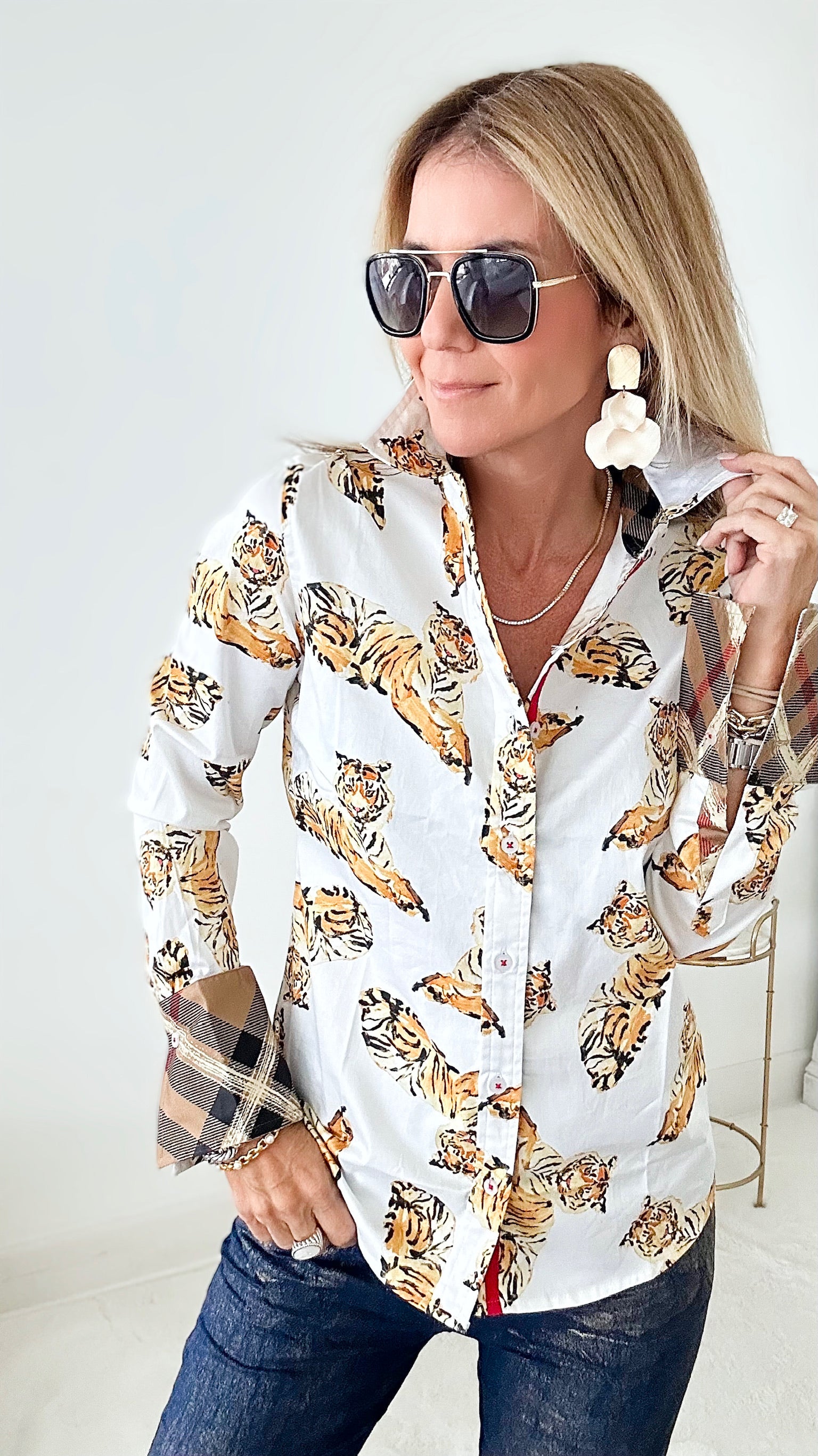 Rome Shirt Tiger Print