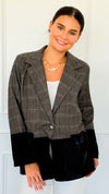 Dual Structured Italian Blazer-160 Jackets-AZUL MONACO-Coastal Bloom Boutique, find the trendiest versions of the popular styles and looks Located in Indialantic, FL
