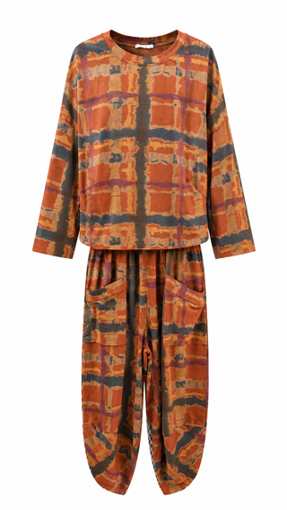 Painted Path La Spezia Italian Cotton Set- Rust