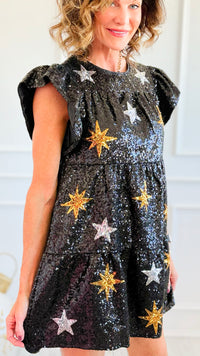 Celestial Luxe Sequin Mini Dress-200 Dresses/Jumpsuits/Rompers-Rousseau-Coastal Bloom Boutique, find the trendiest versions of the popular styles and looks Located in Indialantic, FL
