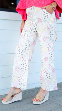 Meadow Patchwork Daydream Wide Leg Pants