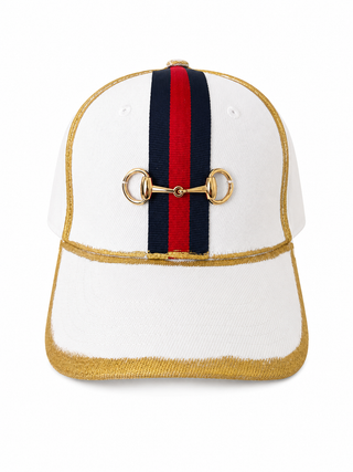 CB Custom - Metallic Down the Line Signature Hat - White