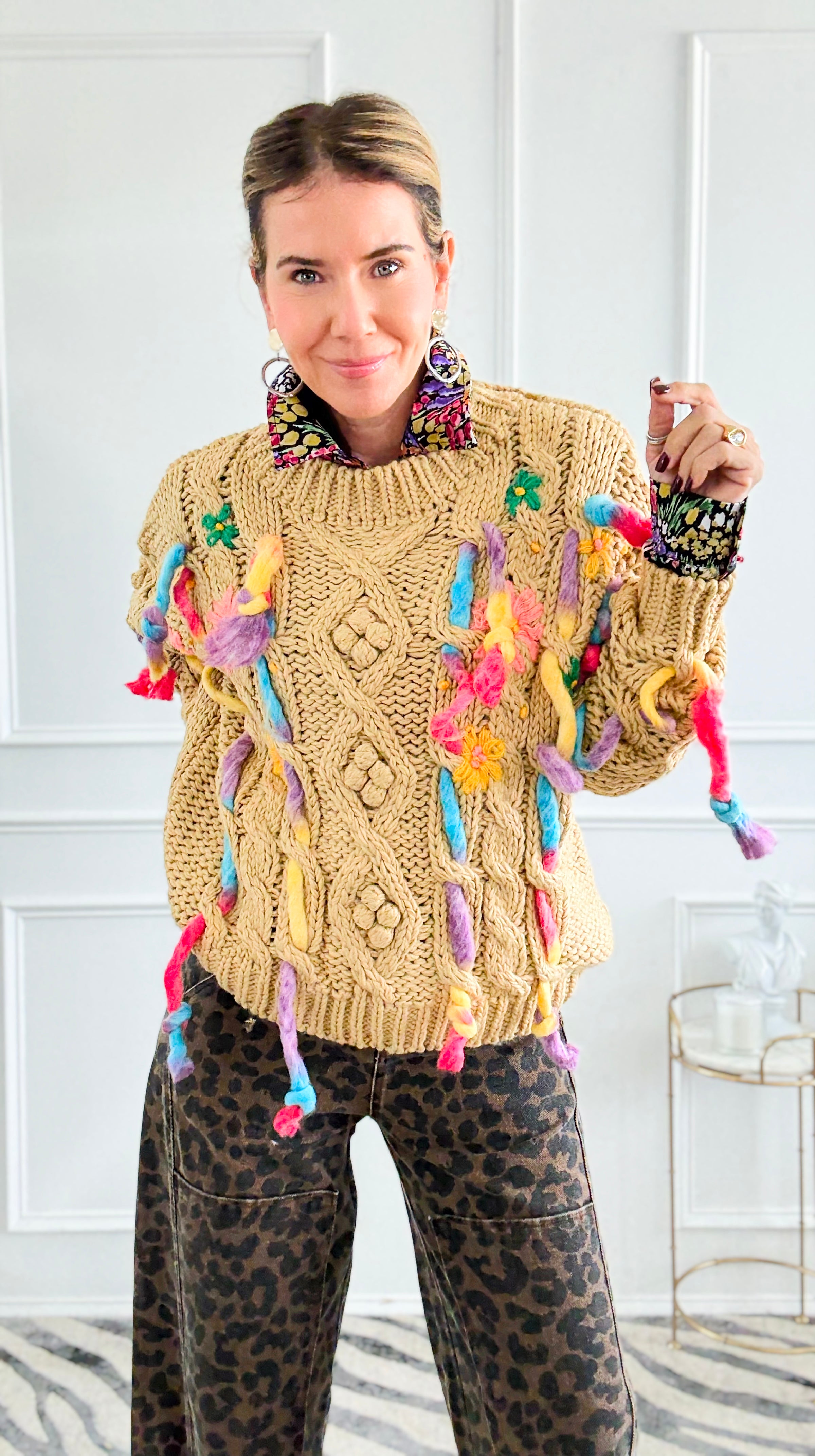 Stitched in Bloom Knit Sweater