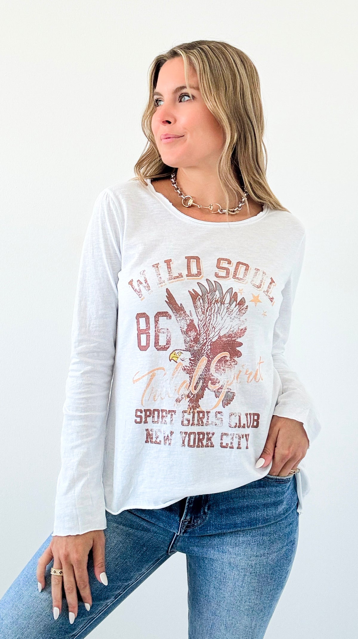Wild Soul Graphic Top-130 Long Sleeve Tops-V6-Coastal Bloom Boutique, find the trendiest versions of the popular styles and looks Located in Indialantic, FL