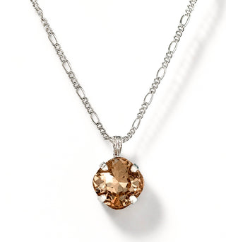 Solitaire Pendant Necklace - Topaz - Katora