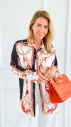 Baroque Dreams Italian Blouse-110 Long Sleeve Tops-SORPRESA-Coastal Bloom Boutique, find the trendiest versions of the popular styles and looks Located in Indialantic, FL
