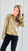 Golden Hour Side Button Top-130 Long sleeve top-SO ME-Coastal Bloom Boutique, find the trendiest versions of the popular styles and looks Located in Indialantic, FL