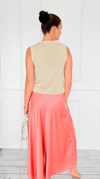 Isabella Italian Skirt- Dusty Rose-170 Bottoms-SEE YOU IN ROME-Coastal Bloom Boutique, find the trendiest versions of the popular styles and looks Located in Indialantic, FL