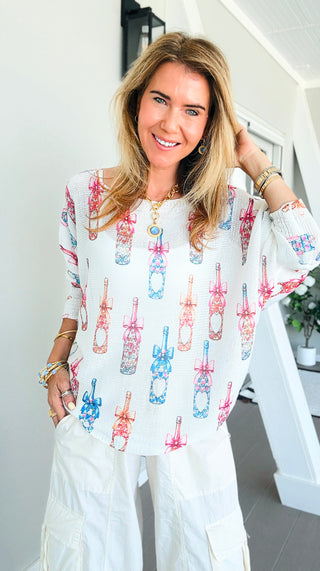 Champagne Wishes Italian St Tropez Knit