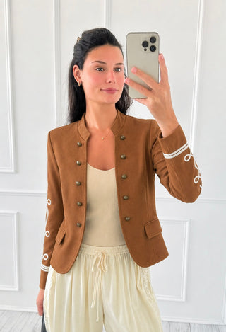 Saddle & Style Italian Jacket- Camel