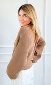 Cloud Nine Knit Sweater - Taupe-140 Sweaters-Promesa-Coastal Bloom Boutique, find the trendiest versions of the popular styles and looks Located in Indialantic, FL