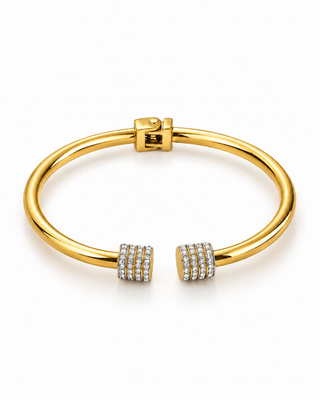 PRE ORDER-Stainless Steel Micropave Tip Bracelet