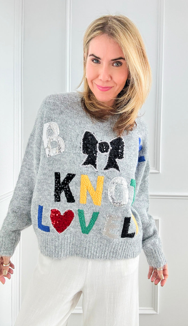 Knot So Lovely Knit Pullover-140 Sweaters-MUY MUY FANCY-Coastal Bloom Boutique, find the trendiest versions of the popular styles and looks Located in Indialantic, FL