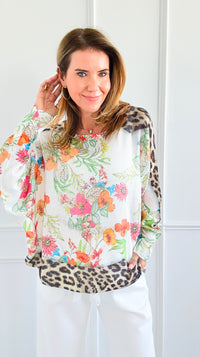 Wild Flower Italian St Tropez Knit- White-140 Sweaters-Italianissimo-Coastal Bloom Boutique, find the trendiest versions of the popular styles and looks Located in Indialantic, FL