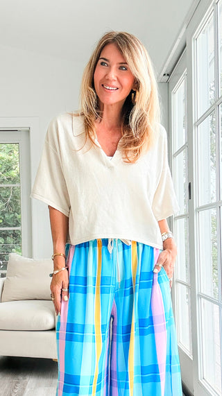 Collared Knit Top