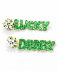 Lucky Derby Earrings - Green