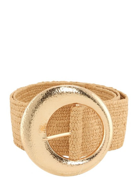 Luna Straw Belt - khaki-260 Other Accessories-ICCO ACCESSORIES-Coastal Bloom Boutique, find the trendiest versions of the popular styles and looks Located in Indialantic, FL