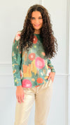 Art Of Bloom Italian St Tropez Sweater-140 Sweaters-Italianissimo-Coastal Bloom Boutique, find the trendiest versions of the popular styles and looks Located in Indialantic, FL