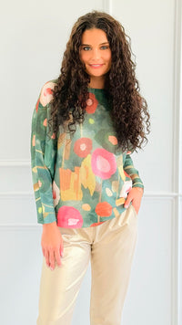 Art Of Bloom Italian St Tropez Sweater-140 Sweaters-Italianissimo-Coastal Bloom Boutique, find the trendiest versions of the popular styles and looks Located in Indialantic, FL