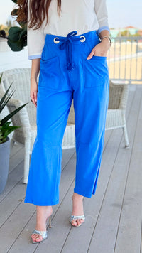Dockside Drawstring Utility Pants - Ocean
