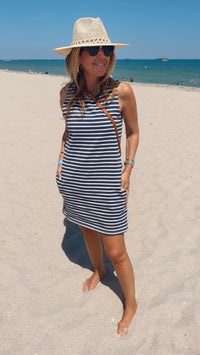 Harbor Stripe Easy Mini Dress