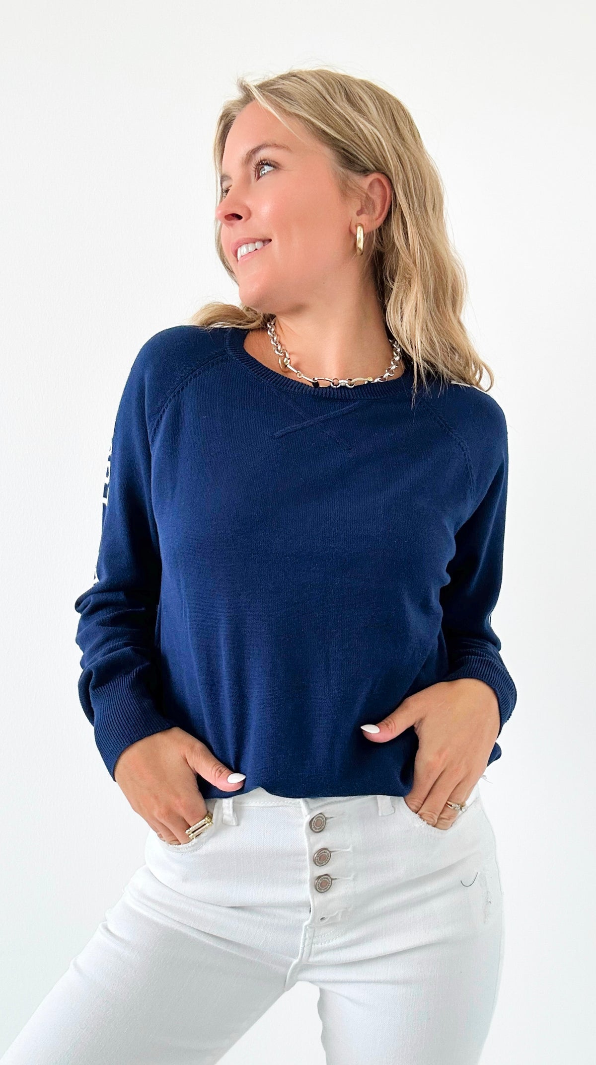 Side Note Love Sweater-140 Sweaters-Fate By LFD-Coastal Bloom Boutique, find the trendiest versions of the popular styles and looks Located in Indialantic, FL