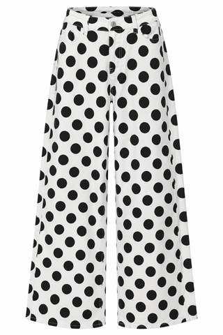 Polka Dot Wide Leg Pants