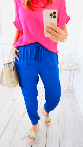 Sunlit Wander Pants - Sapphire