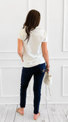 Star Detail Pocket Italian Jogger- Navy-180 Joggers-SEÑORITA C-Coastal Bloom Boutique, find the trendiest versions of the popular styles and looks Located in Indialantic, FL