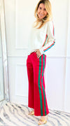 Jet Set Dreams Pants - Red-170 Bottoms/Shorts-JODIFL-Coastal Bloom Boutique, find the trendiest versions of the popular styles and looks Located in Indialantic, FL