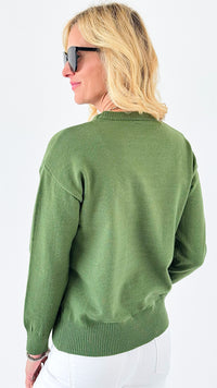 Cozy West Bear Sweater-140 Sweaters-Dazzling-Coastal Bloom Boutique, find the trendiest versions of the popular styles and looks Located in Indialantic, FL