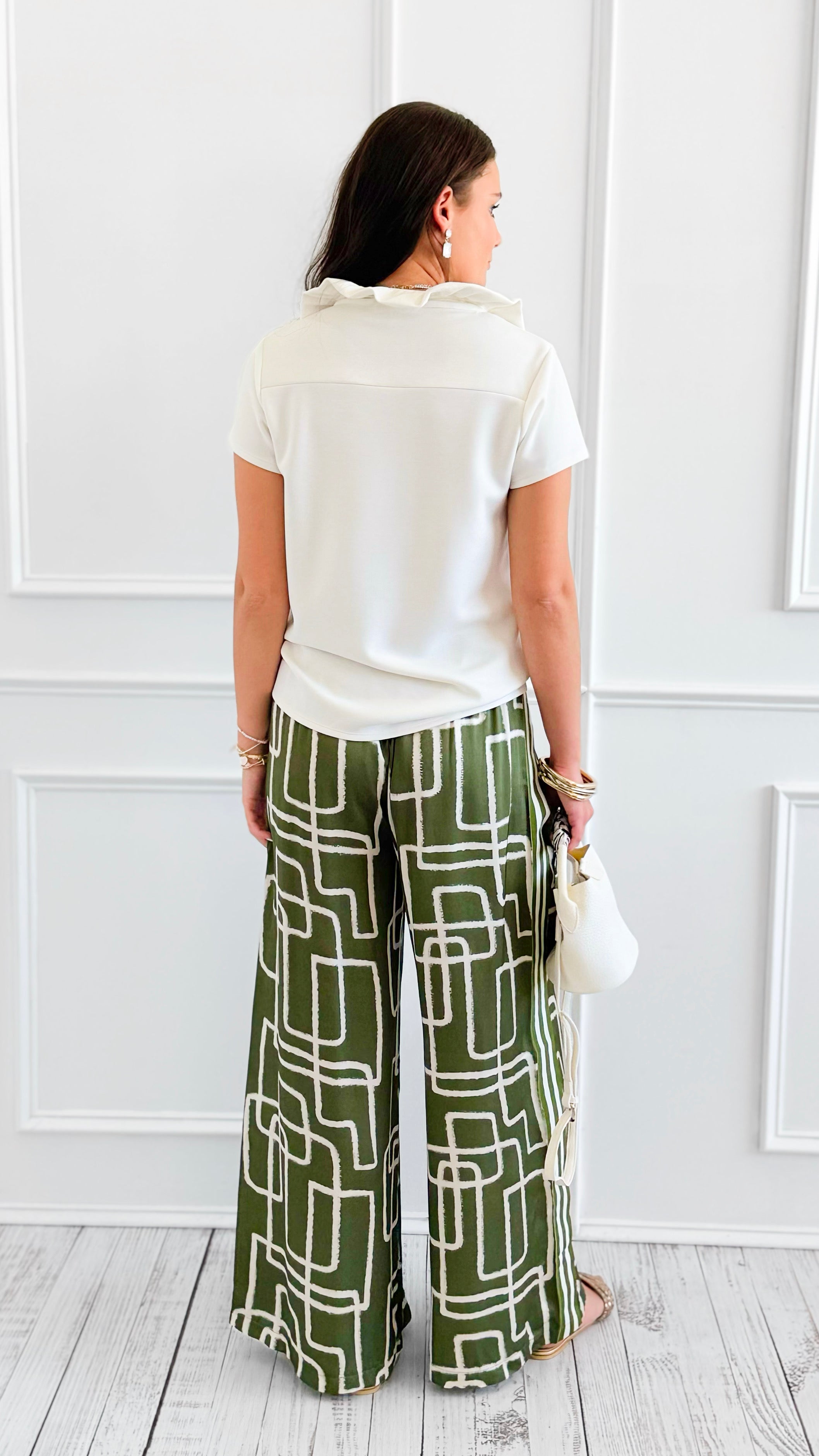 Abstract Graphic Italian Pant-100 Pants-JOY & LOVE-Coastal Bloom Boutique, find the trendiest versions of the popular styles and looks Located in Indialantic, FL