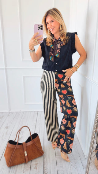 Wild Contrast Pants