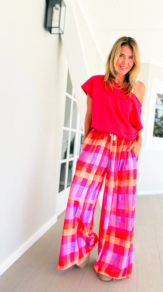 Sweet Check Kapri Italian Pants