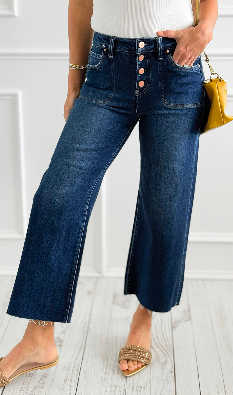 Midnight Horizon Denim Pants-190 Denim-RISEN JEANS-Coastal Bloom Boutique, find the trendiest versions of the popular styles and looks Located in Indialantic, FL