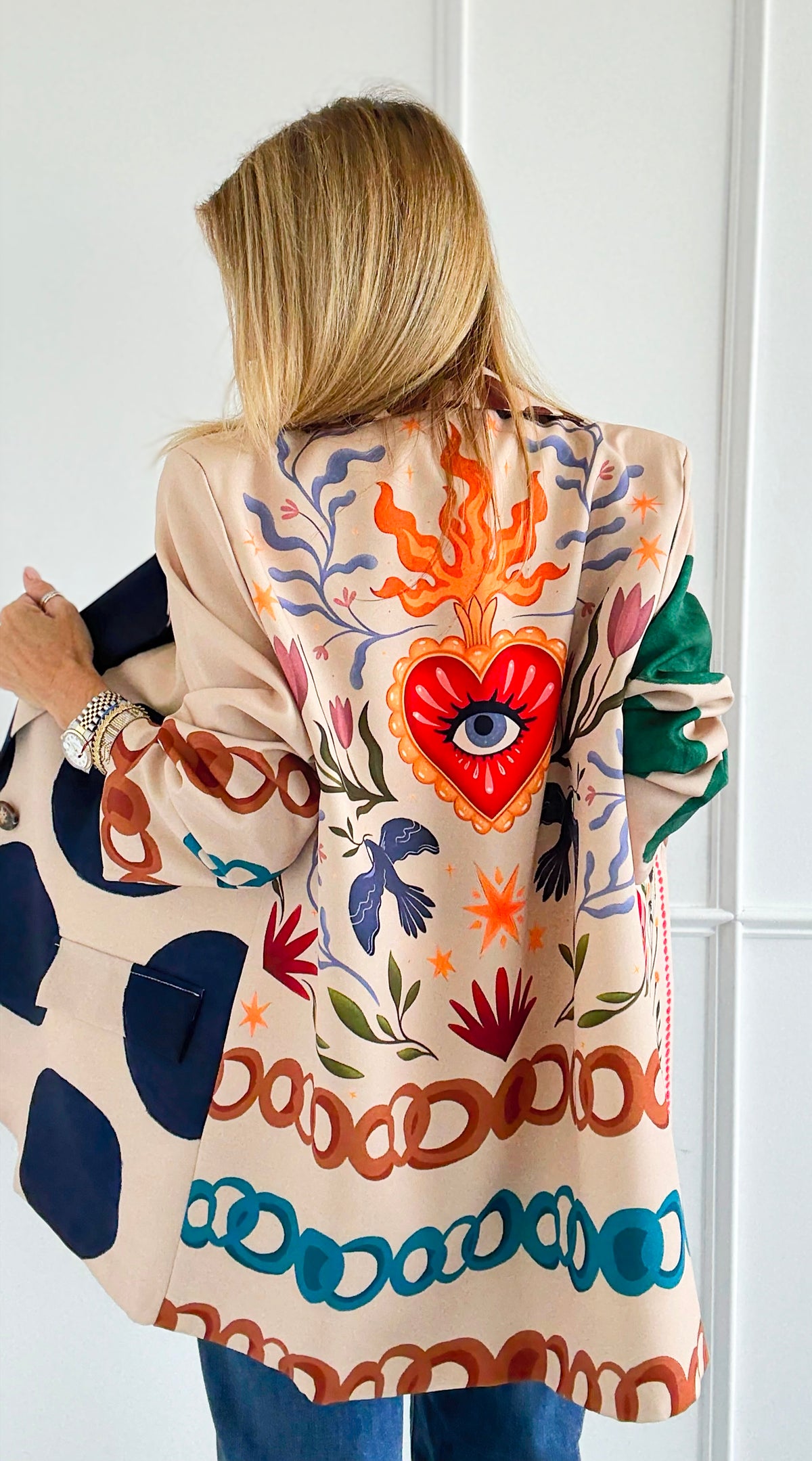 Panther Perennials Italian Blazer-160 Jackets-Italianissimo-Coastal Bloom Boutique, find the trendiest versions of the popular styles and looks Located in Indialantic, FL