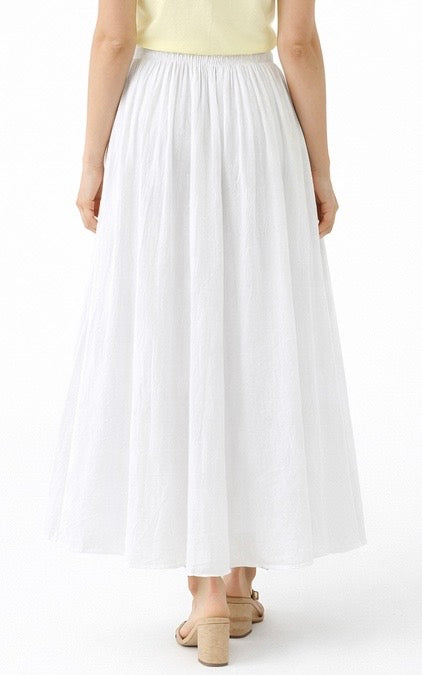 Serenity Italian Skirt- White