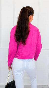 Punchline Snap Front Jacket-160 Jackets-ROUSSEAU-Coastal Bloom Boutique, find the trendiest versions of the popular styles and looks Located in Indialantic, FL
