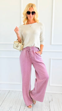 Daydream Lounge Pants - Lt. Rose-100 Pants-Zenana-Coastal Bloom Boutique, find the trendiest versions of the popular styles and looks Located in Indialantic, FL