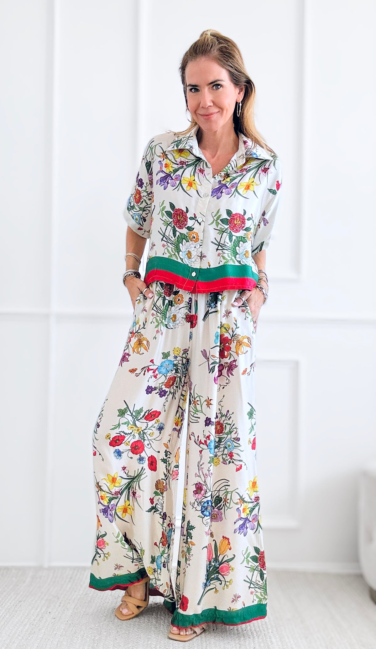 Blooming Luxury Italian Set-170 Bottoms-Italianissimo-Coastal Bloom Boutique, find the trendiest versions of the popular styles and looks Located in Indialantic, FL
