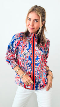 Weekend at the Mansion Silky Blouse-130 Long Sleeve Tops-THML-Coastal Bloom Boutique, find the trendiest versions of the popular styles and looks Located in Indialantic, FL