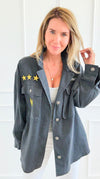 Ranked-Up Italian Jacket- Dark Gray-160 Jackets-V SKY-Coastal Bloom Boutique, find the trendiest versions of the popular styles and looks Located in Indialantic, FL
