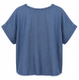 Wild About It Sequins Italian Denim Top